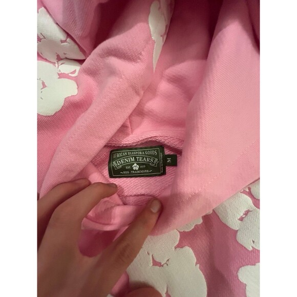 Denim Tears Hoodie Size Medium Pink - Picture 4 of 5